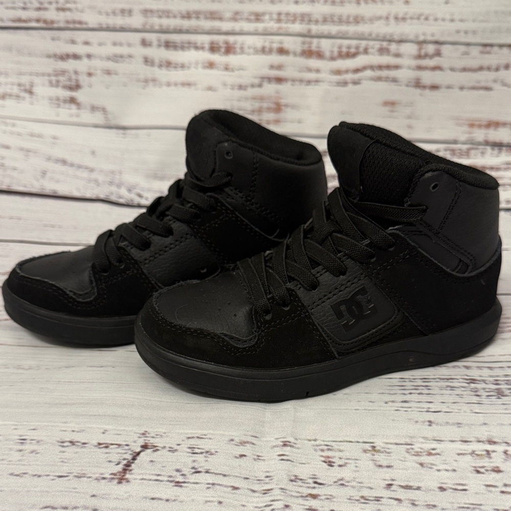 DC Kids Black High-Top Sneakers
